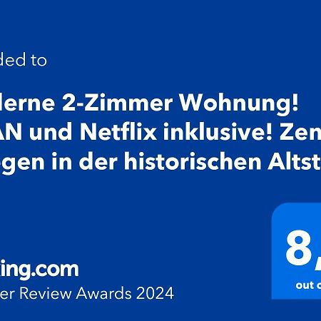 Moderne 2-Zimmer Wohnung! Wlan Und Netflix Inklusive! Zentral Gelegen In Der Historischen Altstadt! Stade Eksteriør bilde